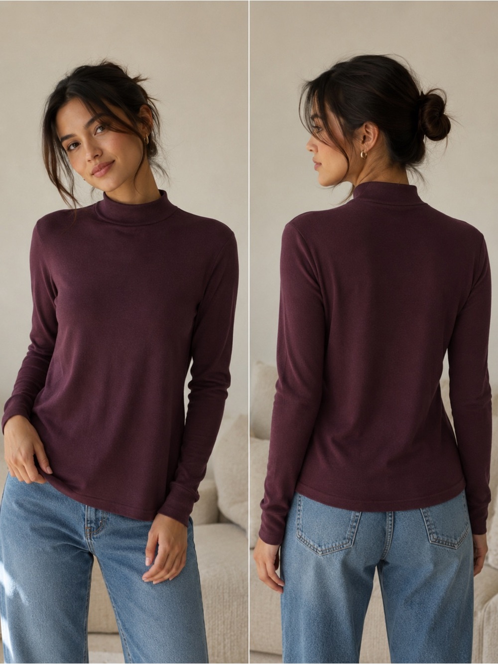 Cozy Mockneck Long Sleeve